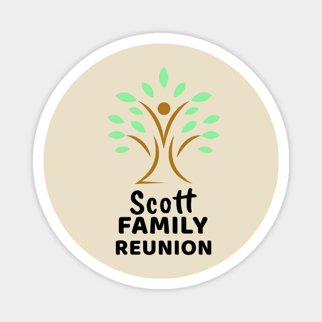 Scott Family Reunion Design Magnet by Preston James Designs